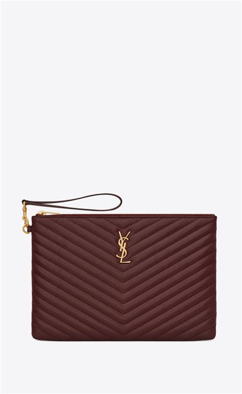 ysl monogram matelassé leather tablet pouch|CASSANDRE MATELASSÉ tablet pouch in leather .